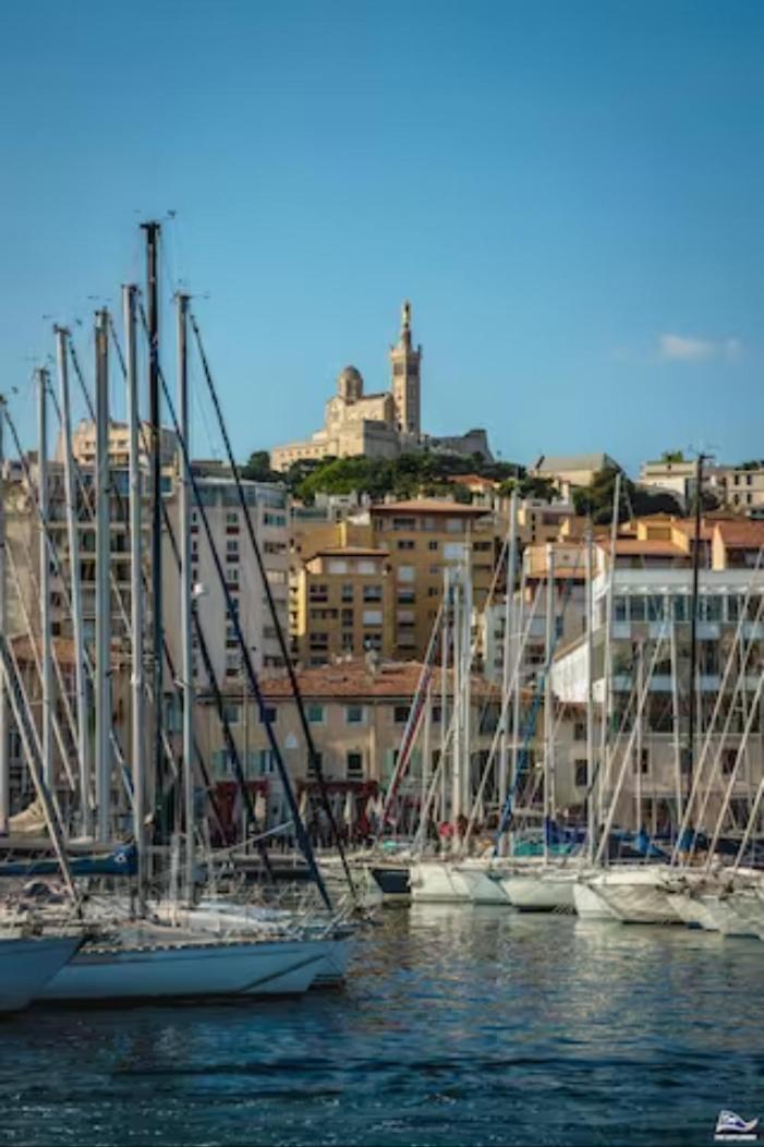 Vue Mer Le Panoramique Vieux-Port De Marseilles Exterior foto